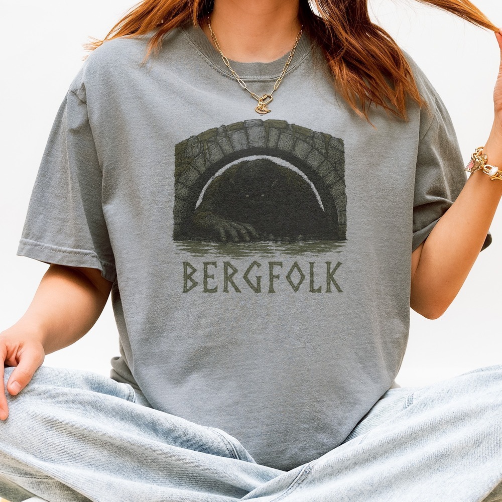 Bergfolk Troll Lurking Beneath the Stone Bridge Tee